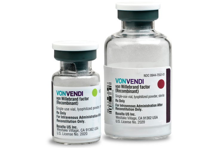 Stand-alone VONVENDI prescription vials.