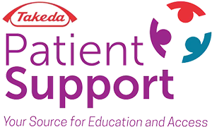 Takeda Patient Support logo.